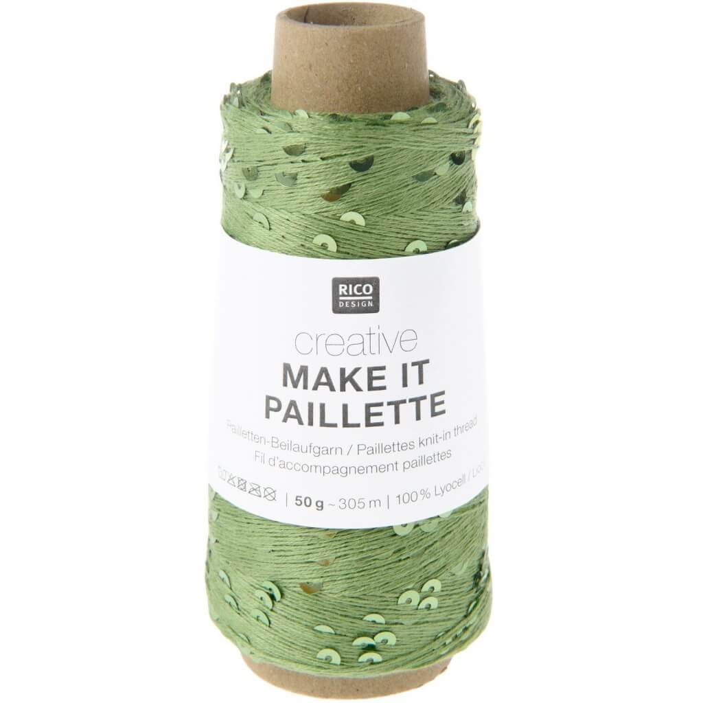 Rico Design Creative Make It Paillette, Farbe 002 grün – Sonstige Naturfasern und Synthetik bei Lieblingsgarn
