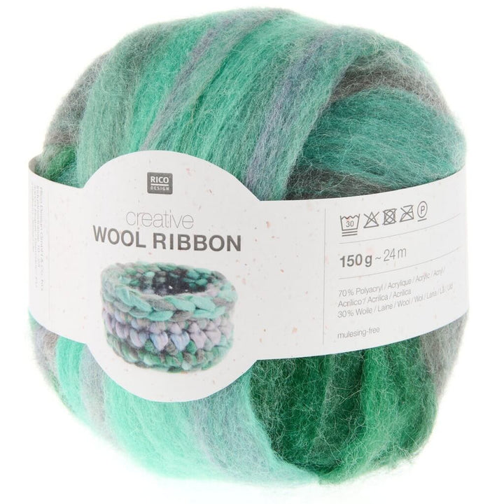Rico Design Creative Wool Ribbon, Farbe 005 aqua bei Lieblingsgarn