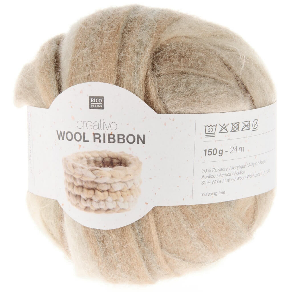 Rico Design Creative Wool Ribbon, Farbe 007 pebbles bei Lieblingsgarn