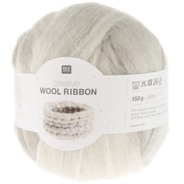 Rico Design Creative Wool Ribbon, Farbe 008 clouds bei Lieblingsgarn