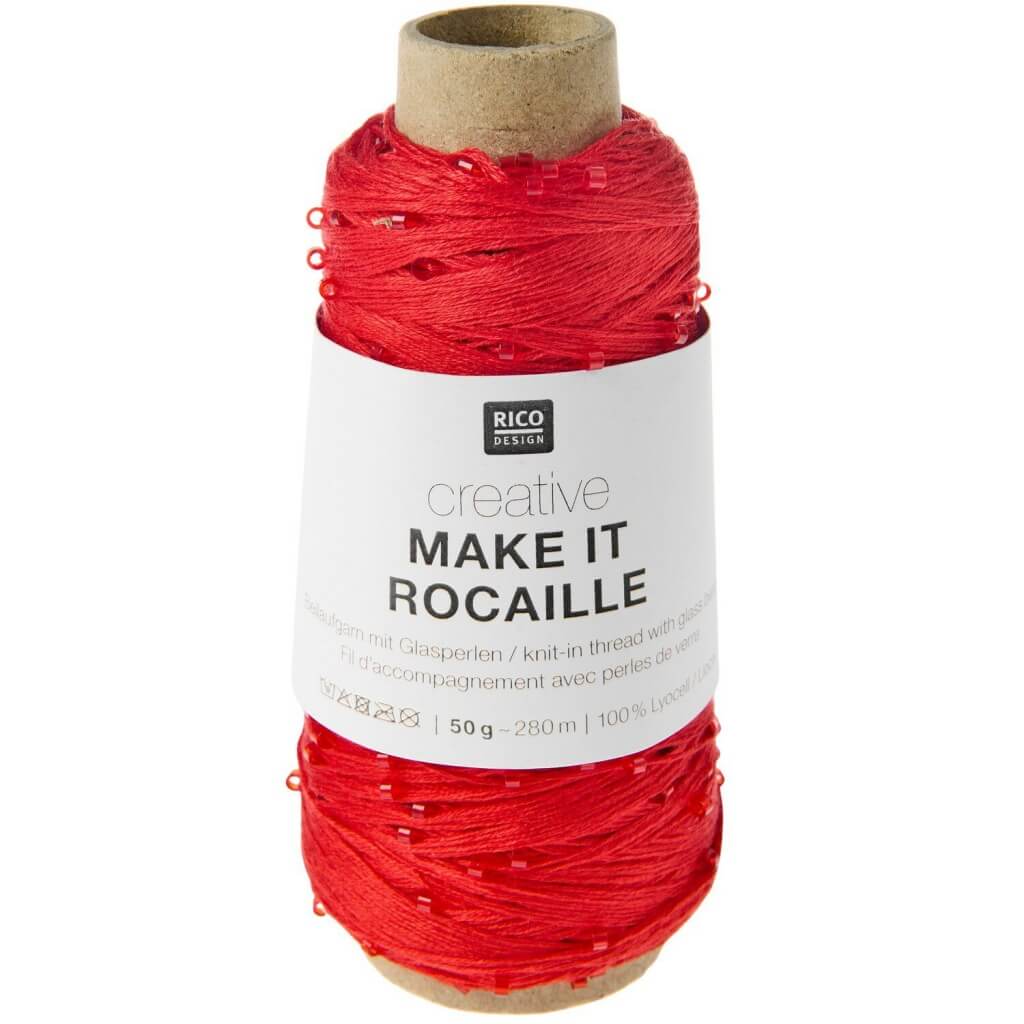 Rico Design Creative Make It Rocaille, Farbe 002 rot – Sonstige Naturfasern bei Lieblingsgarn