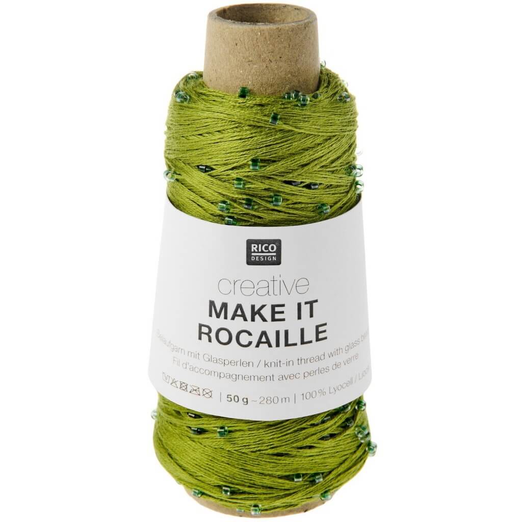 Rico Design Creative Make It Rocaille, Farbe 003 grün – Sonstige Naturfasern bei Lieblingsgarn