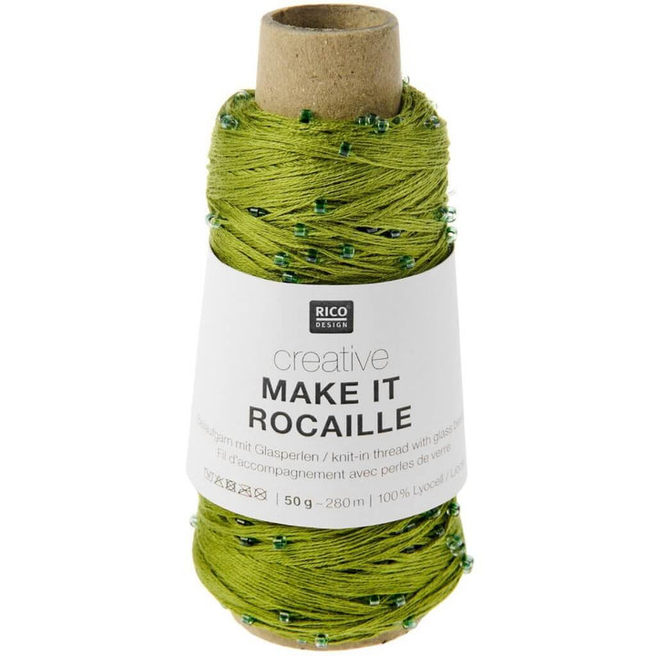 Rico Design Creative Make It Rocaille, Farbe 003 grün – Sonstige Naturfasern bei Lieblingsgarn
