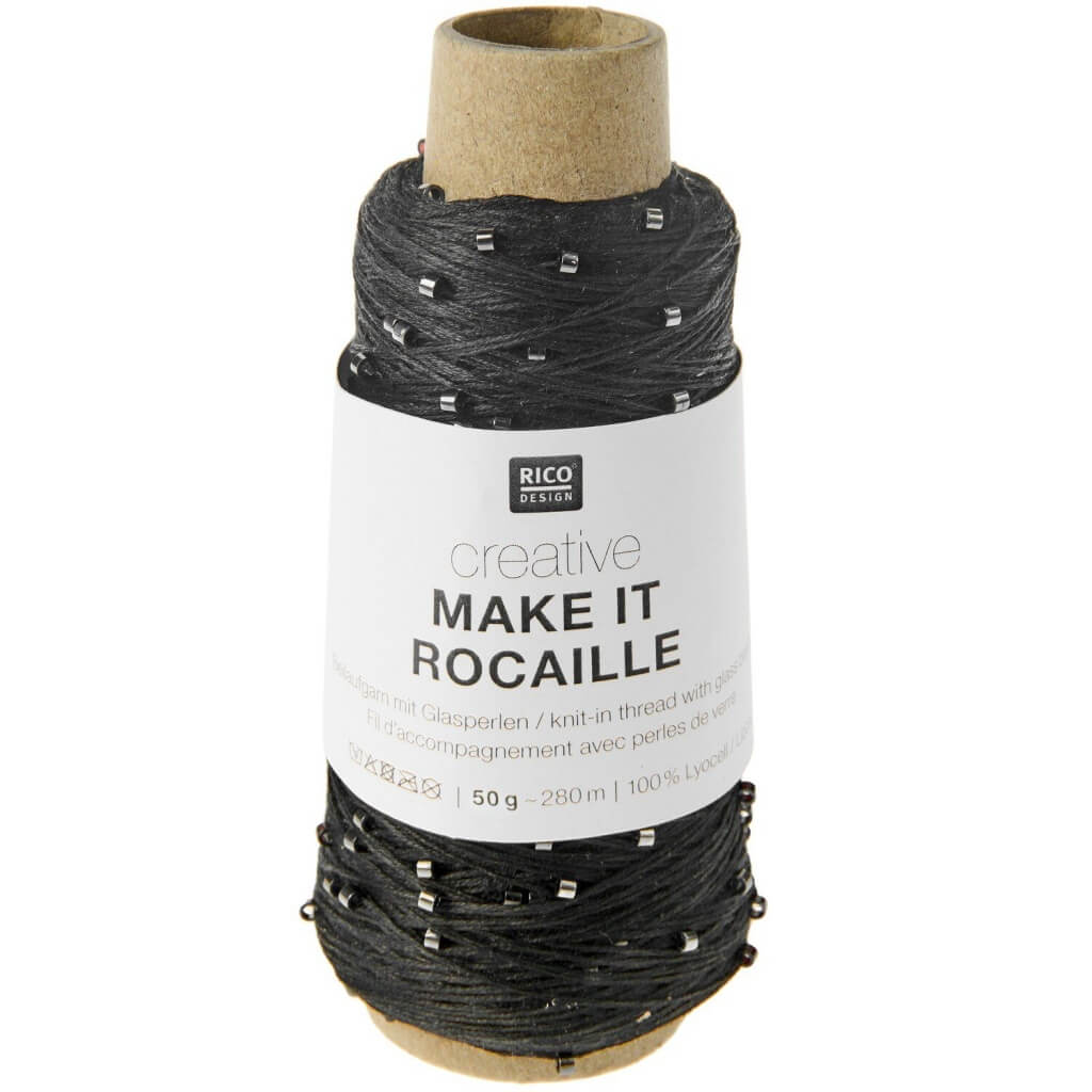 Rico Design Creative Make It Rocaille, Farbe 005 schwarz – Sonstige Naturfasern bei Lieblingsgarn