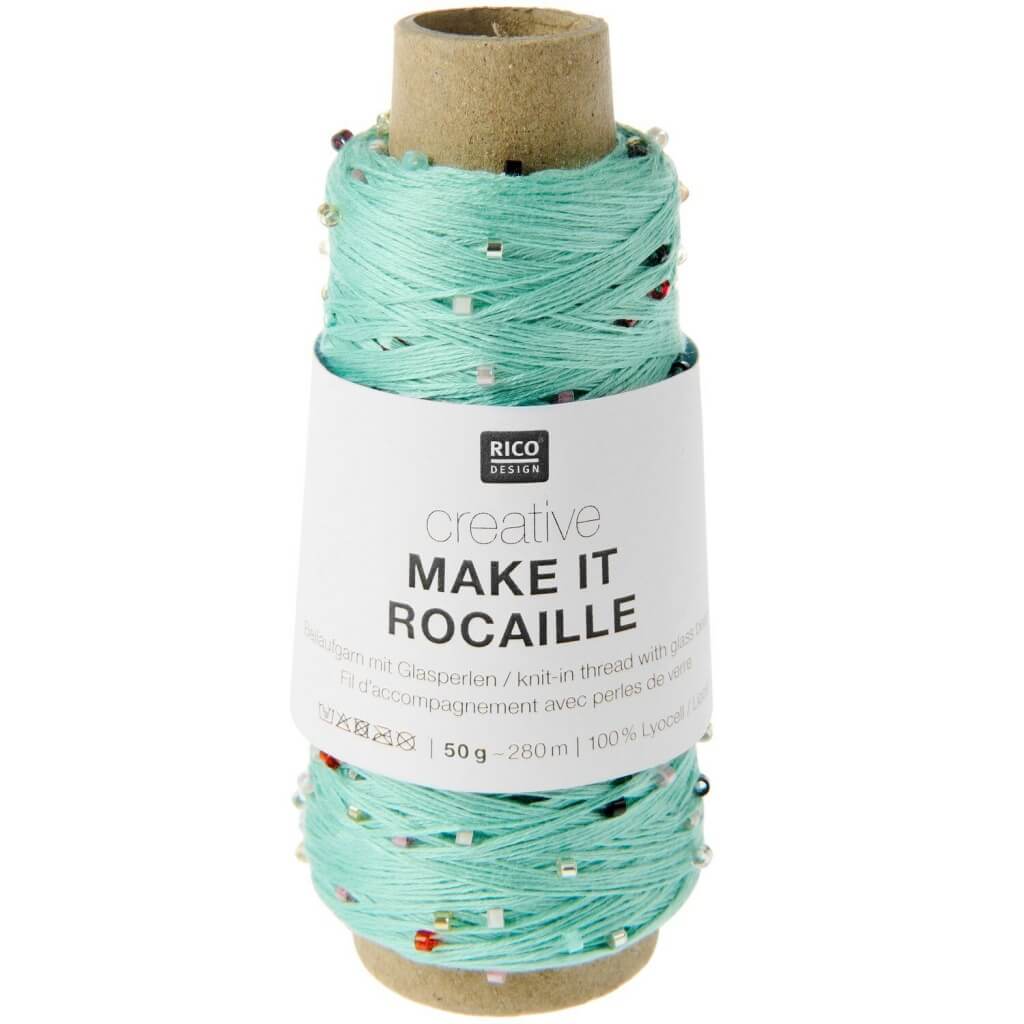 Rico Design Creative Make It Rocaille, Farbe 007 türkis multicolor – Sonstige Naturfasern bei Lieblingsgarn