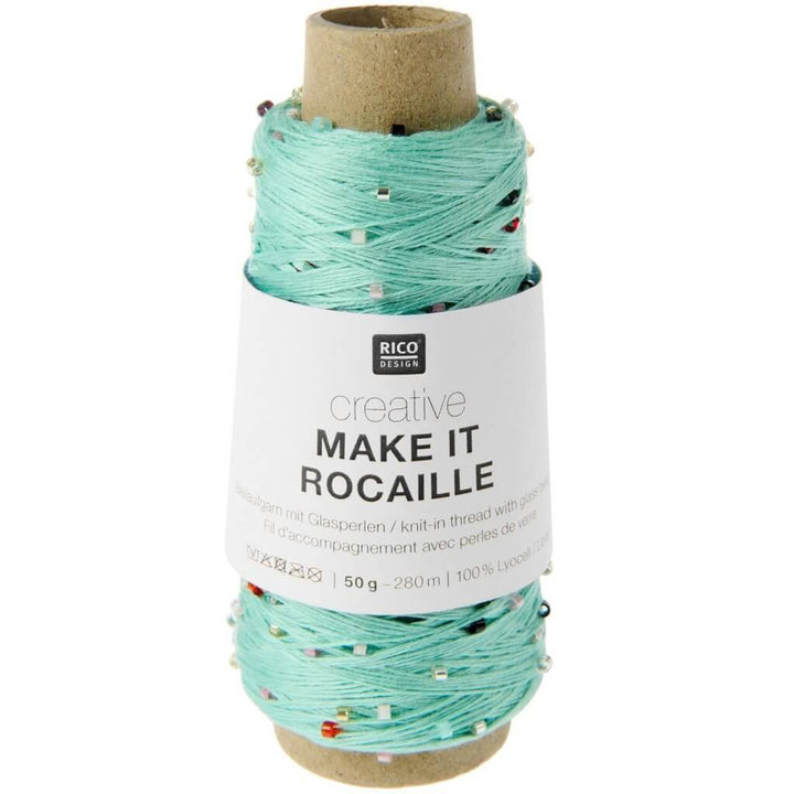 Rico Design Creative Make It Rocaille, Farbe 007 türkis multicolor – Sonstige Naturfasern bei Lieblingsgarn