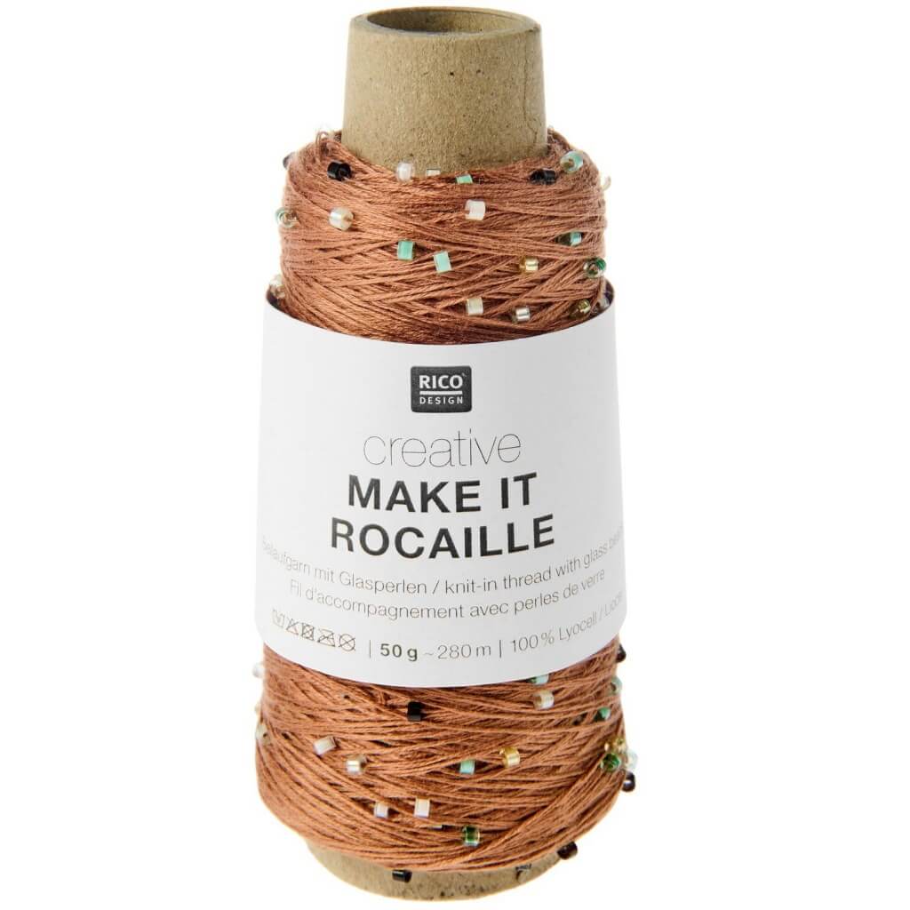 Rico Design Creative Make It Rocaille, Farbe 009 nougat multicolor – Sonstige Naturfasern bei Lieblingsgarn