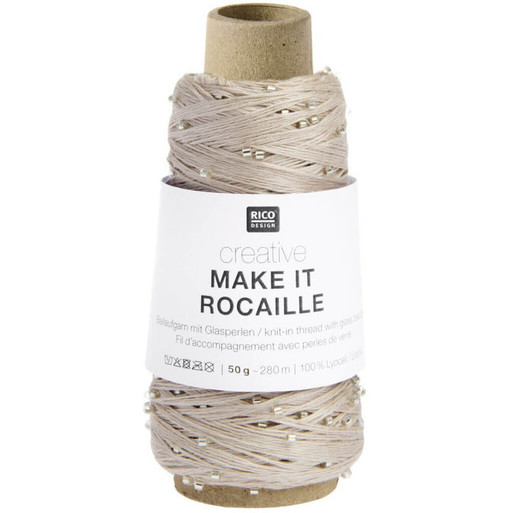 Rico Design Creative Make It Rocaille, Farbe 010 sand – Sonstige Naturfasern bei Lieblingsgarn