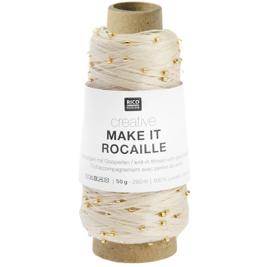 Rico Design Creative Make It Rocaille, Farbe 011 creme – Sonstige Naturfasern bei Lieblingsgarn