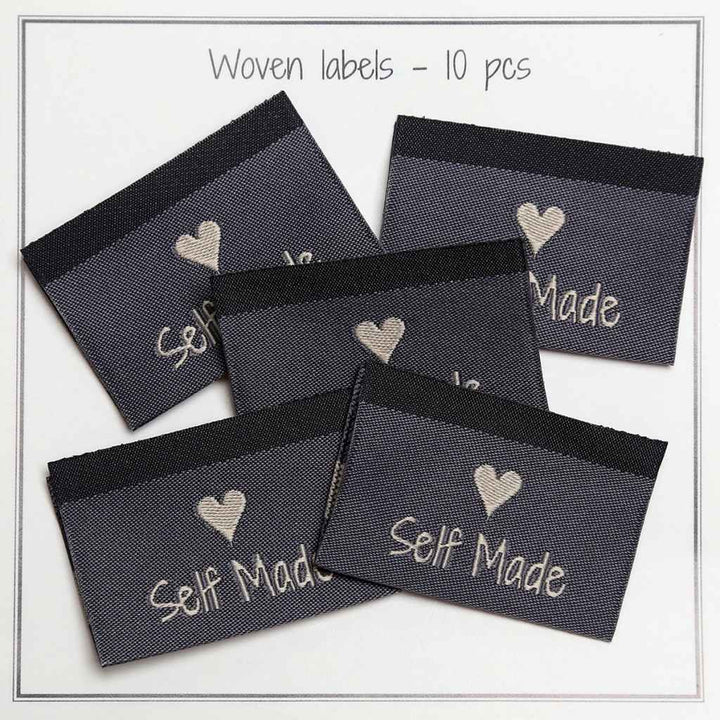 Go Handmade Gewebte Label 35 x 19 mm, Farbe Self Made – Baumwolle bei Lieblingsgarn