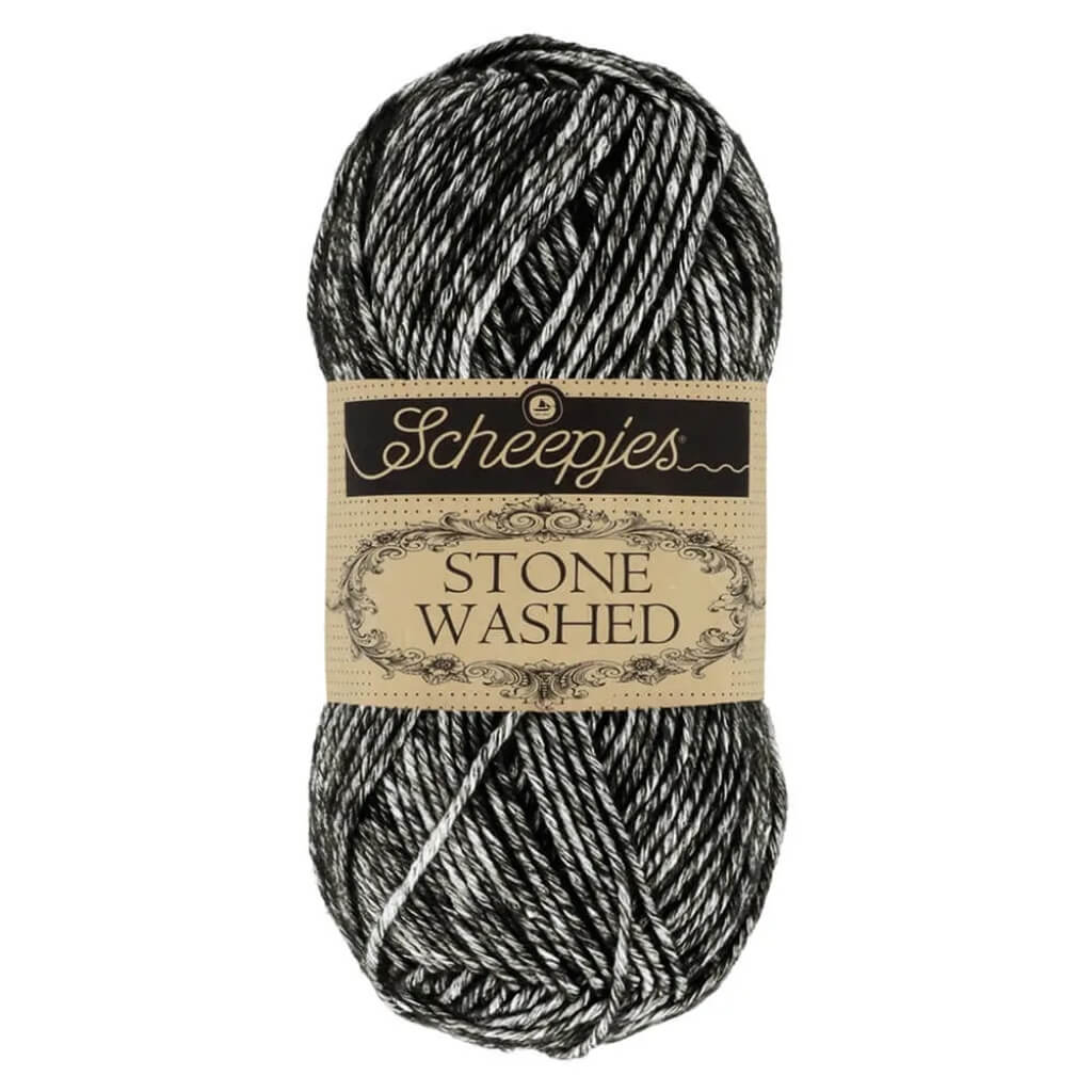 Scheepjes Stone Washed, Farbe 803 Black Onyx – Baumwolle und Synthetik bei Lieblingsgarn