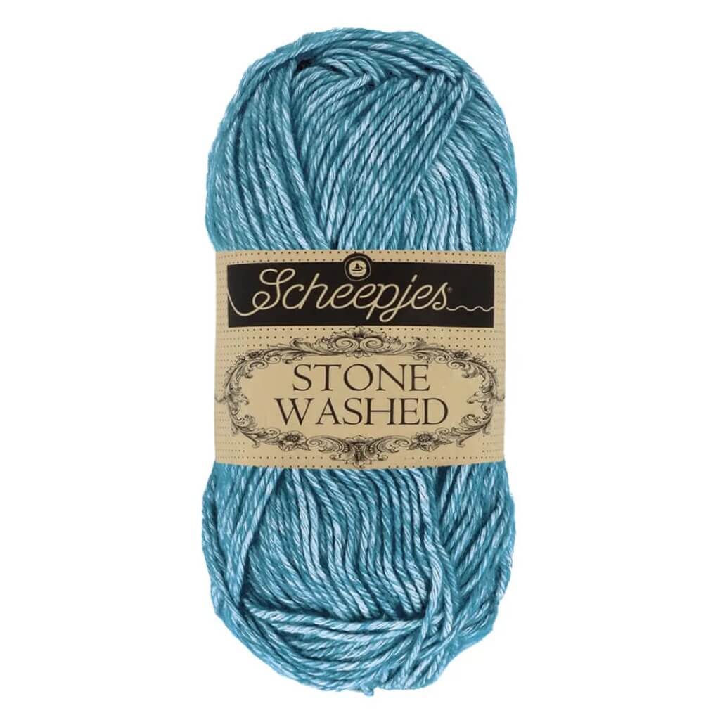 Scheepjes Stone Washed, Farbe 805 Blue Apatite – Baumwolle und Synthetik bei Lieblingsgarn
