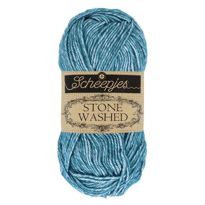 Scheepjes Stone Washed, Farbe 805 Blue Apatite – Baumwolle und Synthetik bei Lieblingsgarn