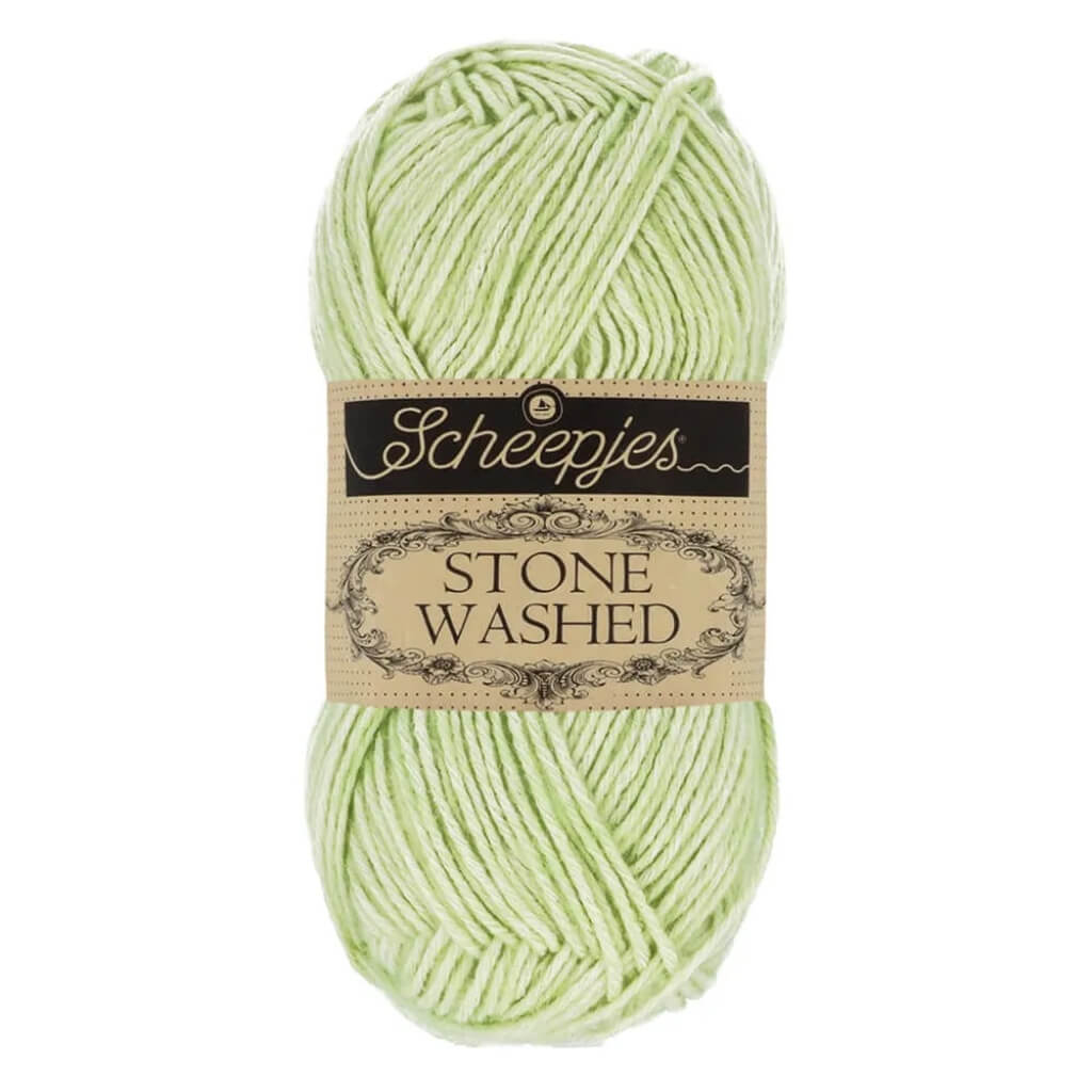 Scheepjes Stone Washed, Farbe 819 New Jade – Baumwolle und Synthetik bei Lieblingsgarn