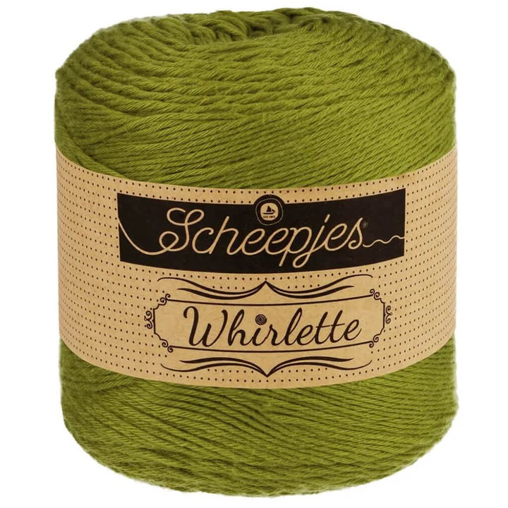 Scheepjes Whirlette, Farbe 882 Tangy Olive – Baumwolle und Synthetik bei Lieblingsgarn