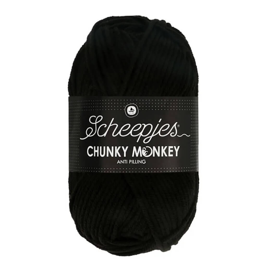 Scheepjes Chunky Monkey, Farbe 1002 Black – Synthetik bei Lieblingsgarn