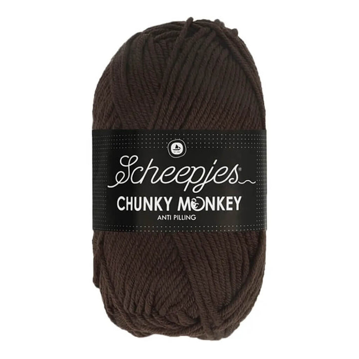Scheepjes Chunky Monkey, Farbe 1004 Chocolate – Synthetik bei Lieblingsgarn