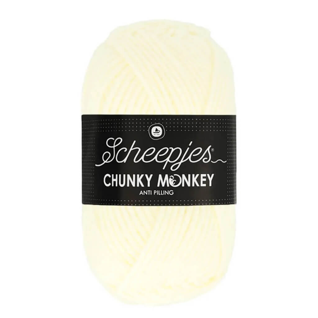 Scheepjes Chunky Monkey, Farbe 1005 Cream – Synthetik bei Lieblingsgarn