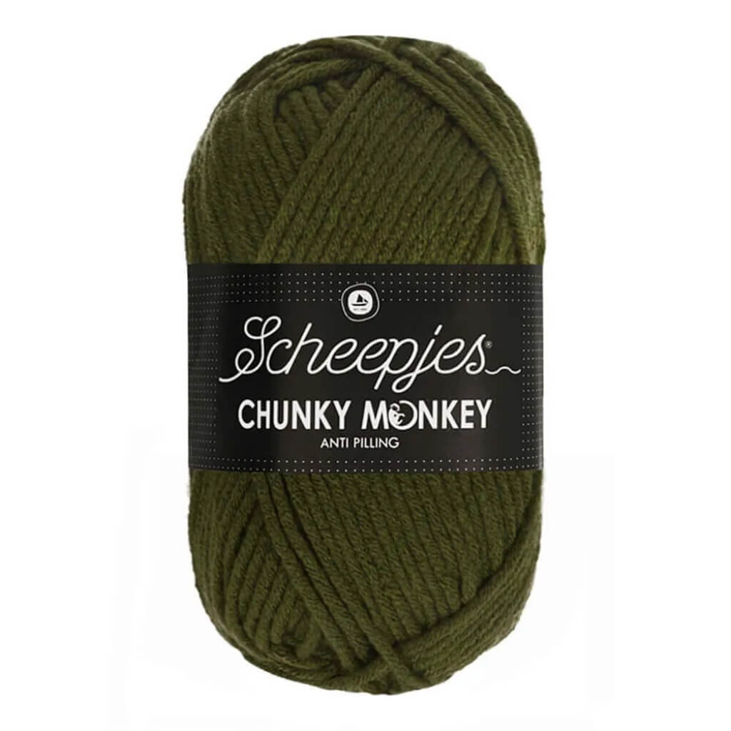Scheepjes Chunky Monkey, Farbe 1027 Moss Green – Synthetik bei Lieblingsgarn