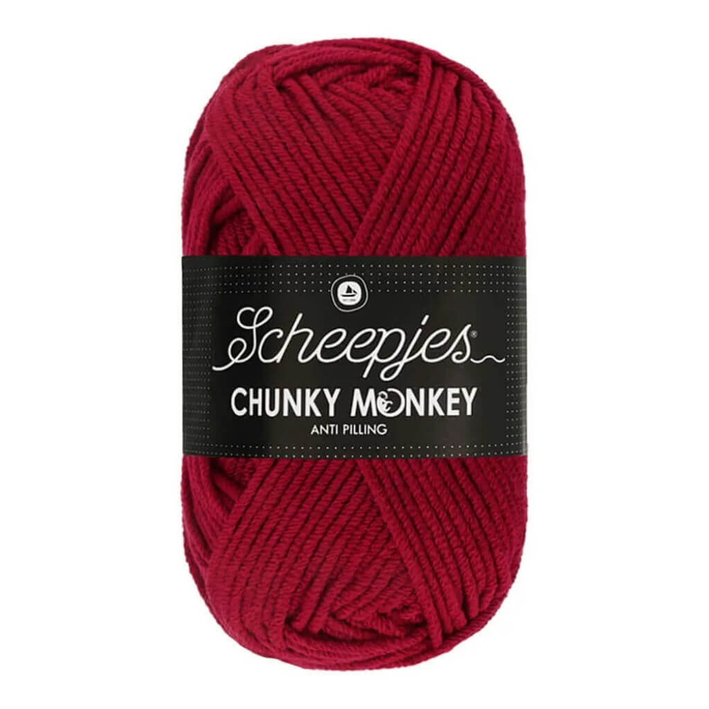 Scheepjes Chunky Monkey, Farbe 1123 Garnet – Synthetik bei Lieblingsgarn