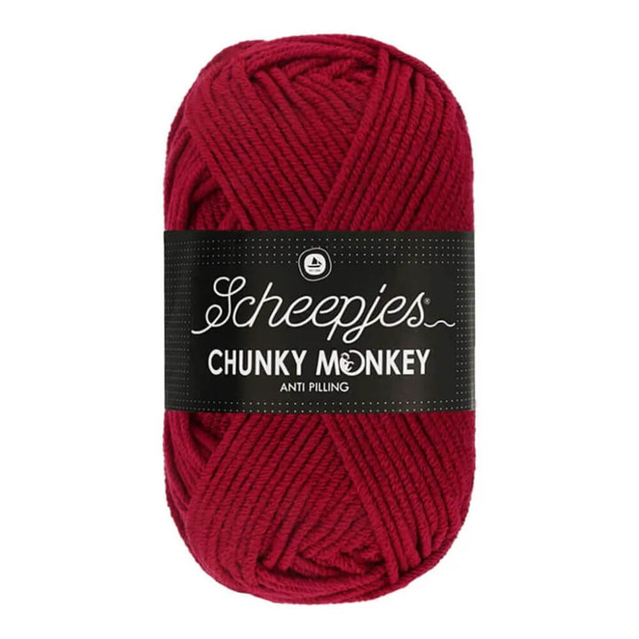Scheepjes Chunky Monkey, Farbe 1123 Garnet – Synthetik bei Lieblingsgarn