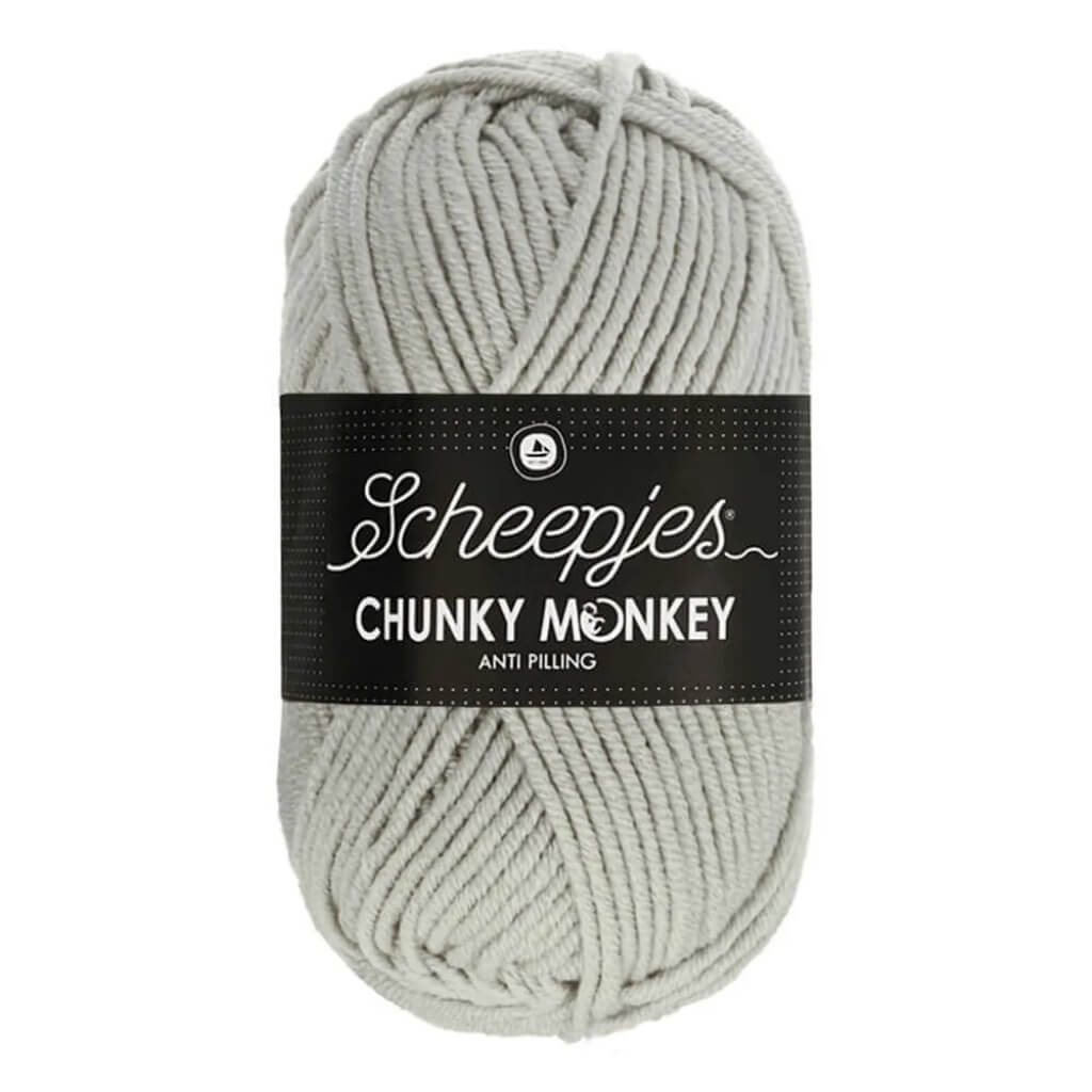Scheepjes Chunky Monkey, Farbe 1203 Pale Grey – Synthetik bei Lieblingsgarn