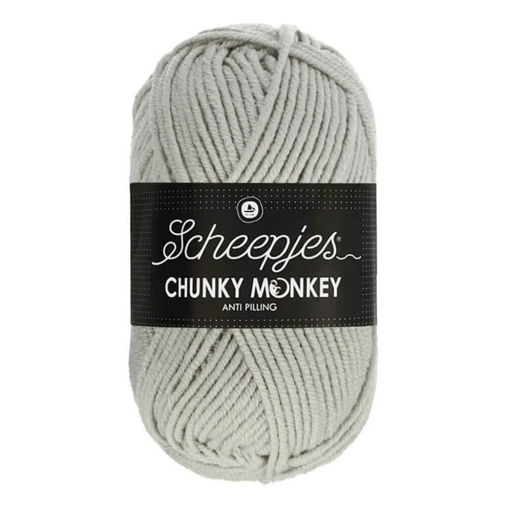 Scheepjes Chunky Monkey, Farbe 1203 Pale Grey – Synthetik bei Lieblingsgarn