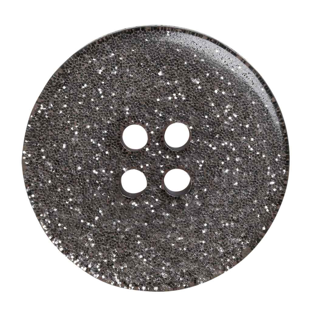 Go Handmade Große Glitzer Knöpfe, Farbe black – Kunststoff bei Lieblingsgarn