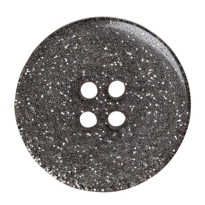 Go Handmade Große Glitzer Knöpfe, Farbe black – Kunststoff bei Lieblingsgarn