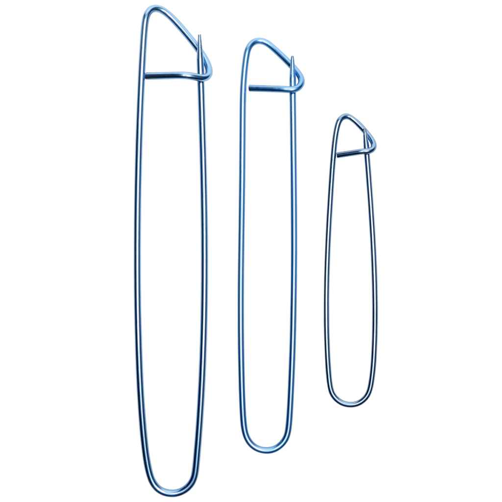 Go Handmade Maschenhalter 3er Set: 12/17/20cm, Farbe Blue – Metall bei Lieblingsgarn