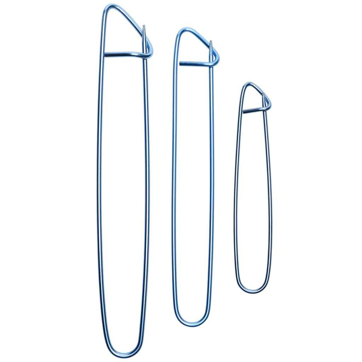 Go Handmade Maschenhalter 3er Set: 12/17/20cm, Farbe Blue – Metall bei Lieblingsgarn