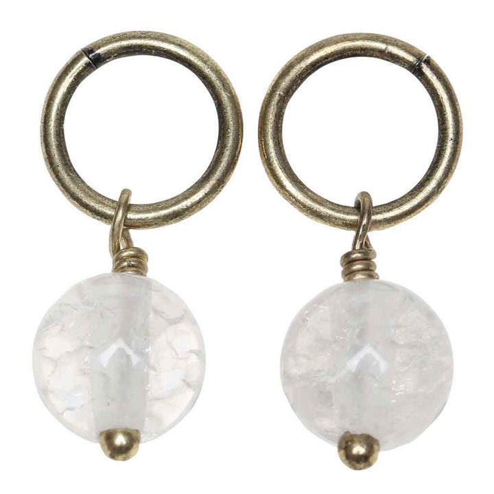 Go Handmade Maschenmarkierer mit Edelstein, Farbe Crystal, Antique – Metall bei Lieblingsgarn