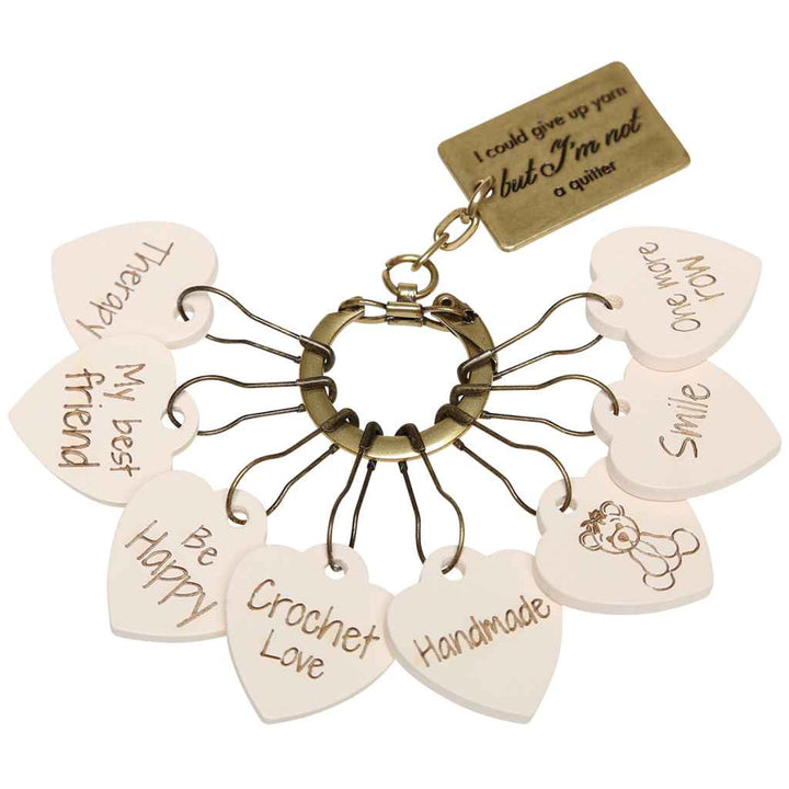 Go Handmade Maschenmarkierer aus Holz, Farbe Crochet Love – Holz und Metall bei Lieblingsgarn