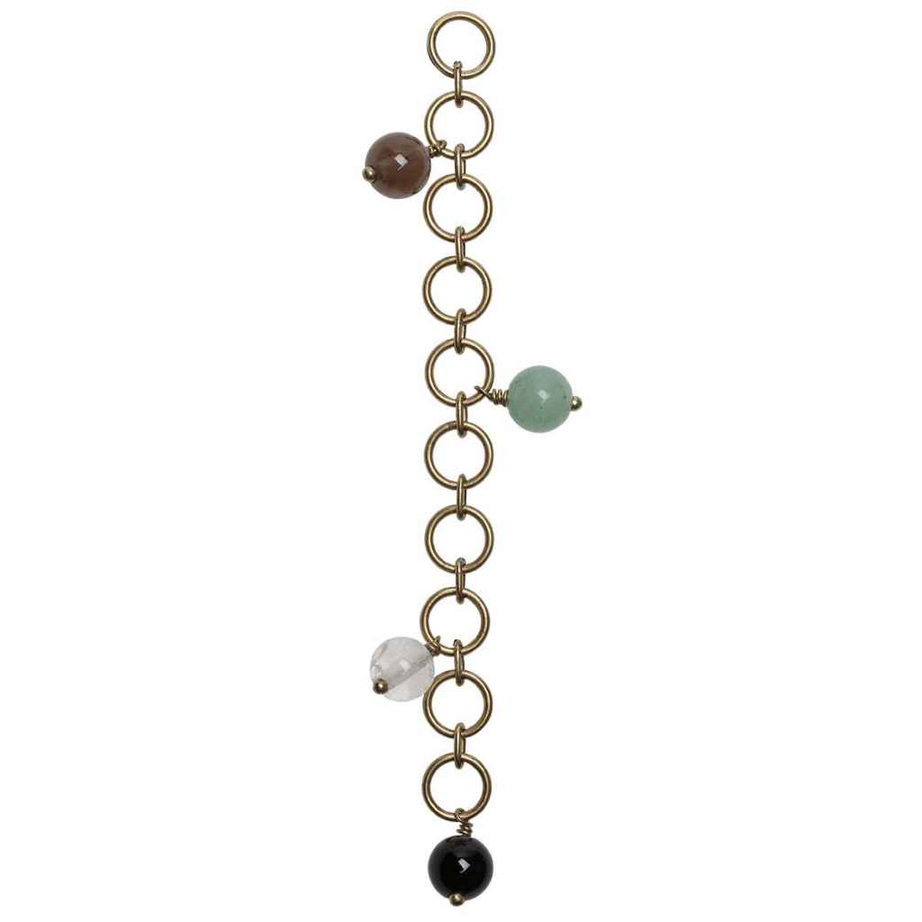 Go Handmade Reihenzähler Kette, Farbe Mixed Stones, Antique – Metall bei Lieblingsgarn