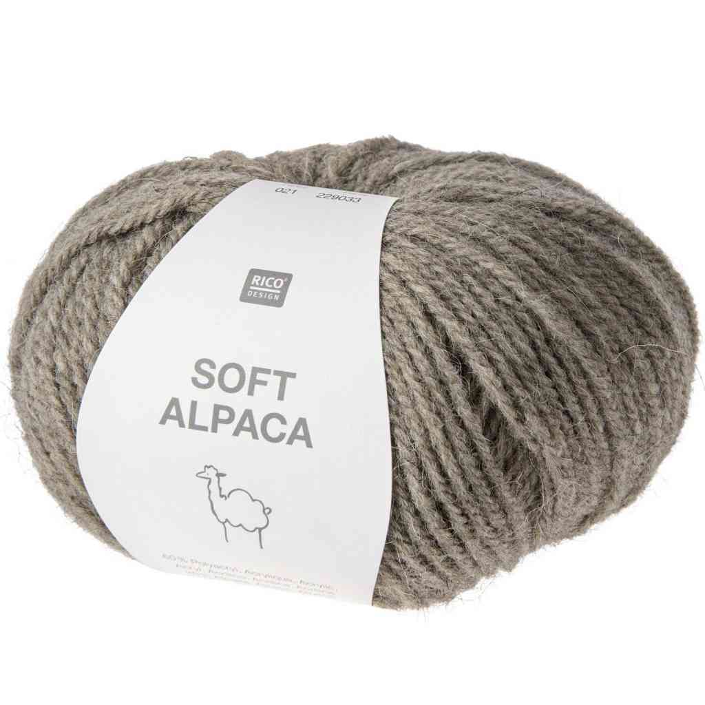 Rico Design Soft Alpaca, Farbe 021 taupe – Alpaka, Schurwolle und Synthetik bei Lieblingsgarn