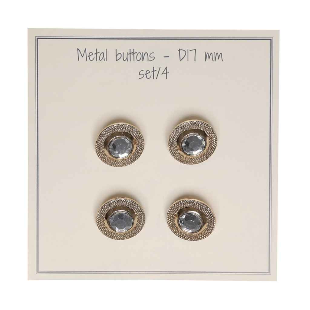 Go Handmade Bling Knöpfe, Farbe Gold – Synthetik bei Lieblingsgarn