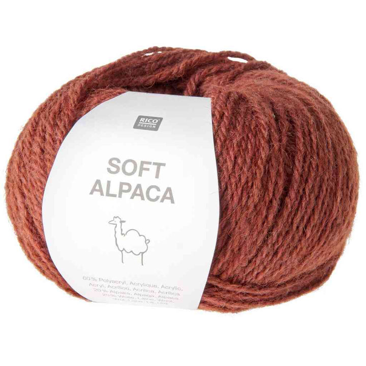 Rico Design Soft Alpaca, Farbe 022 weinrot – Alpaka, Schurwolle und Synthetik bei Lieblingsgarn