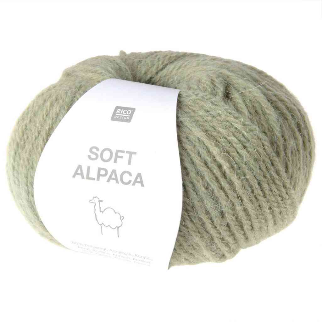 Rico Design Soft Alpaca, Farbe 023 salbei – Alpaka, Schurwolle und Synthetik bei Lieblingsgarn