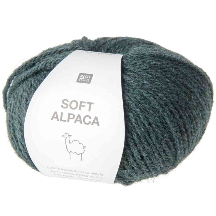 Rico Design Soft Alpaca, Farbe 025 petrol – Alpaka, Schurwolle und Synthetik bei Lieblingsgarn
