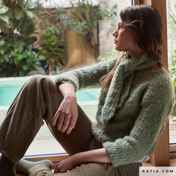 Schal mit Teddy-Effekt Strickanleitung - Katia (Heft)