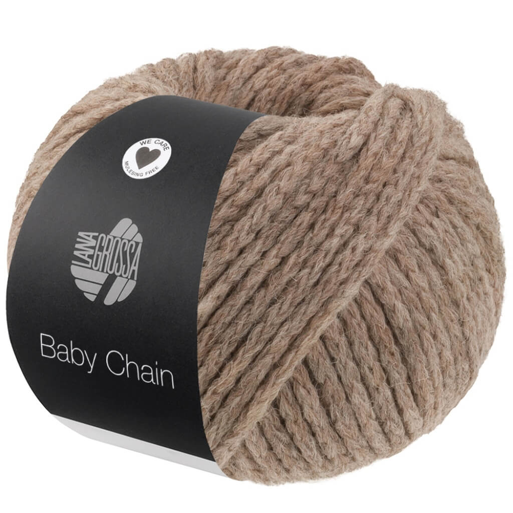 Lana Grossa Baby Chain, Farbe 3 Taupe – Alpaka, Merino und Synthetik bei Lieblingsgarn