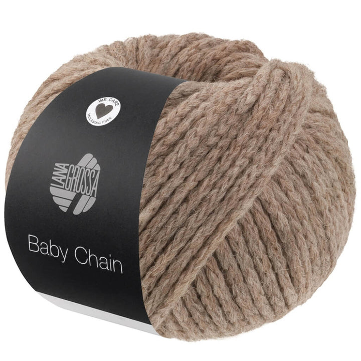 Lana Grossa Baby Chain, Farbe 3 Taupe – Alpaka, Merino und Synthetik bei Lieblingsgarn