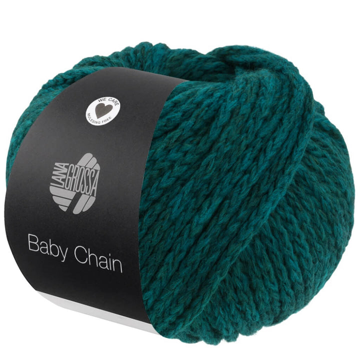 Lana Grossa Baby Chain, Farbe 11 Dunkelpetrol – Alpaka, Merino und Synthetik bei Lieblingsgarn