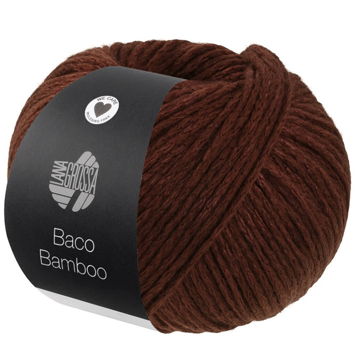 Lana Grossa Baco Bamboo, Farbe 13 Rotbraun – Merino, Sonstige Naturfasern und Yak bei Lieblingsgarn