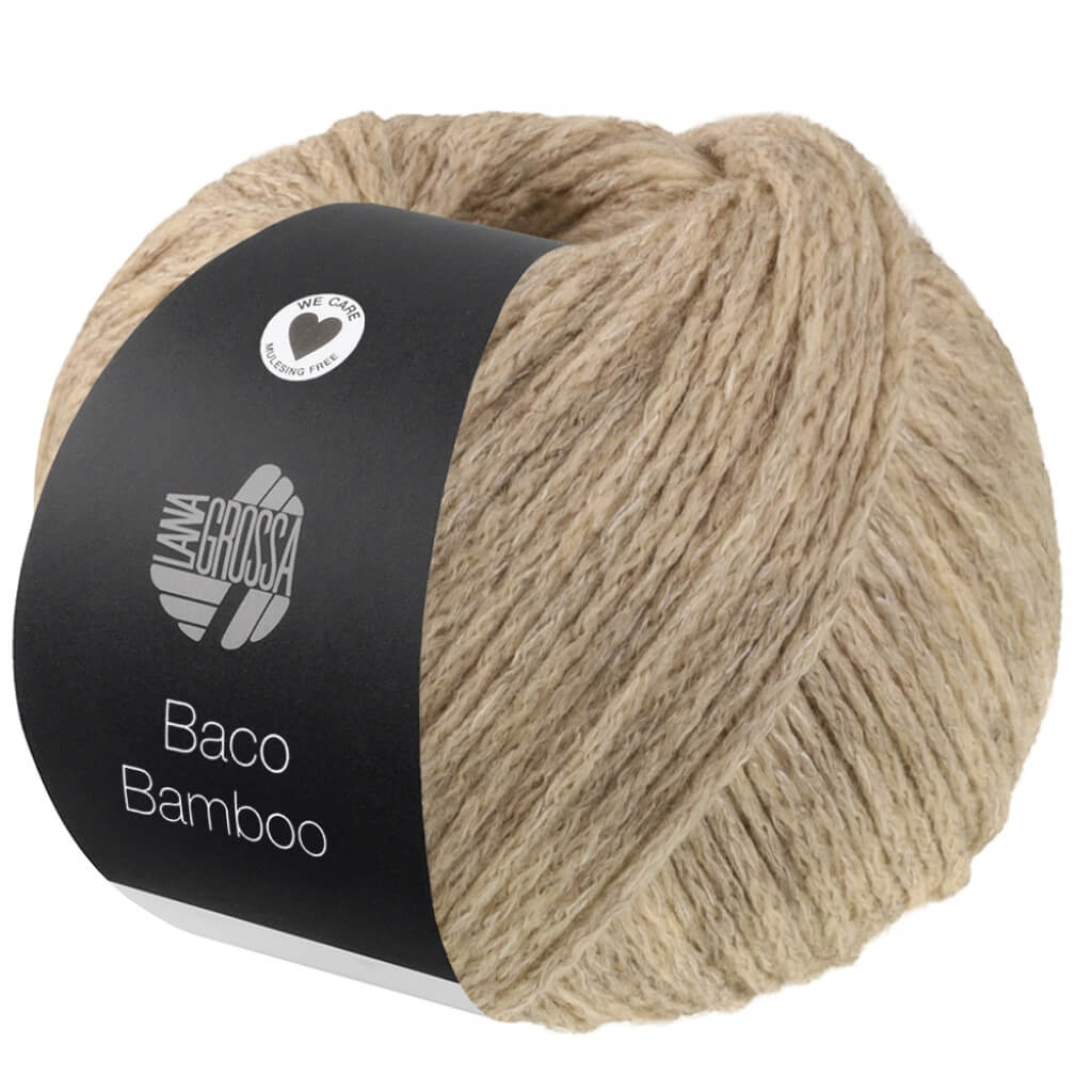 Lana Grossa Baco Bamboo, Farbe 14 Beige – Merino, Sonstige Naturfasern und Yak bei Lieblingsgarn