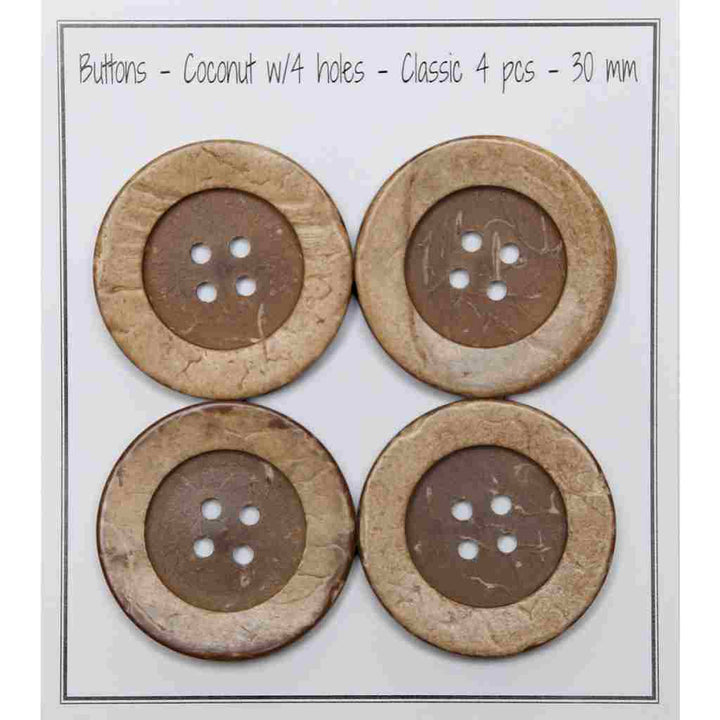 Go Handmade Kokosknöpfe  - Classic, Farbe 30 – Holz bei Lieblingsgarn