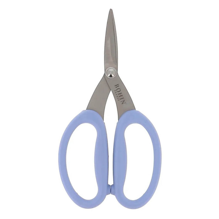 Bohin Nähschere mikroverzahnt 5cm, Farbe blau – Metall bei Lieblingsgarn
