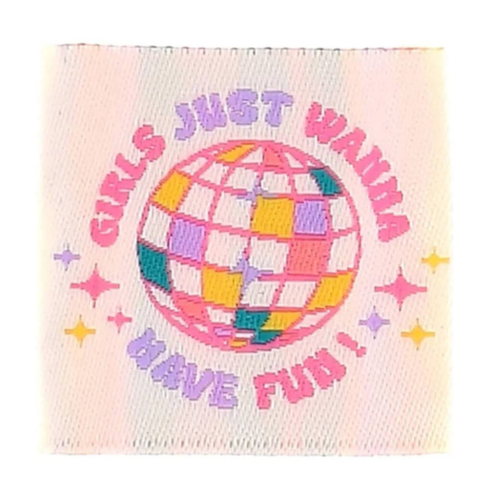 Bohin Label Kleidung aufnähbar, Farbe Girls Just Wanna Have Fun bei Lieblingsgarn