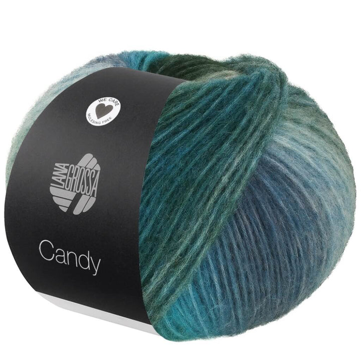 Lana Grossa Candy, Farbe 2 Rost/Dunkel /Hellgrau/Türkis/Weiß/Graublau/ grün/ bei Lieblingsgarn