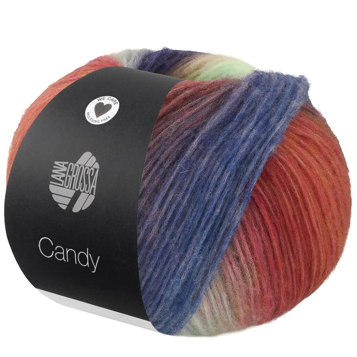 Lana Grossa Candy, Farbe 4 Camel/Mint/Dunkelbraun/ blau/ grau/Rost/Dun bei Lieblingsgarn